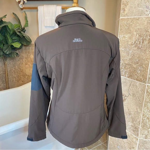 Black Diamond brown soft shell jacket size small - Picture 3 of 8